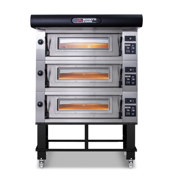 Amalfi – Triple Deck Pizza Ovens on Stand